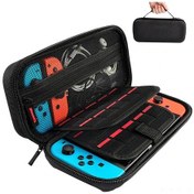 Resim Wezone Nintendo Switch İçin Dayanıklı Sert Kabuklu Taşıma Çantası - Siyah, Aksesuarlar Dahil 