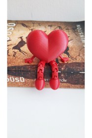 Resim moistrid 2 ADET KALP Hareketli Eklemli Dekoratif Süs Dekor Köşe Aksesuarı Masa Araba Süsü 