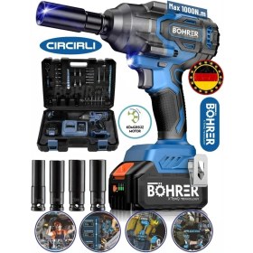 Resim Böhrer Alman Max 1000 Nm Kademeli Yüksek Torklu Somun Bijon Oto Somun Sökme Makinesi 