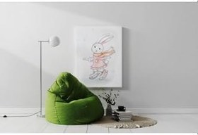Resim rugs modern Kanvas Tablo Patenli Tavşan Desenli Modern Tablo, 60 x 90 