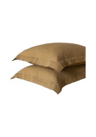 Resim Maki Home Volanlı Süs Dikişli Sutlu Kahve 2 Adet 50x70 Yastık Kılıfı Sutlu Kahve 