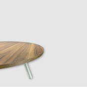 Resim Katlanabilir Yer Sofrası Hamur Açma Tahtası Ceviz Oyun Masası Ceviz 