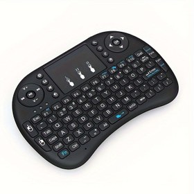 Resim 2.4G Mini Dokunmatik Padli Kablosuz Klavye, Tak ve Çalıştır, Android TV Box, Akıllı TV, Projeksiyon, PS3 ve Daha Fazlası İçin İdeal! BT Fonksiyonu Yok 