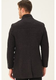Resim Plt8369 Dewberry Palto-Desenli Siyah-Desenli Siyah 