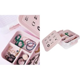 Resim Lowell Home Ieg Bijuteri Mücevher Kutusu - Çok Amaçlı Bölmeli Takı Saklama Kutusu LWLRSY-435RSIEG 