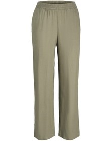 Resim Jack & Jones Kadın Keten Pantolon - Poppy - 12253952 Dusty Olive 