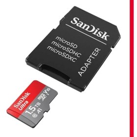 Resim Sandisk Ultra Android Microsdxc Uhs-I Hafıza Kartı 1,5 Tb + Adaptör (Akıllı Telefonlar ve Tabletler Için, A1, Sınıf 10, U1, Full Hd Videolar, 150 Mb/s'ye Kadar Okuma Hızı) 