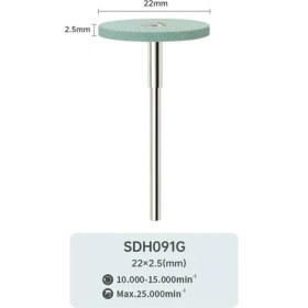 Resim TBS Zirkonyum Seramik Elmas Taş Cilalama Taşlama Cilalama Başlığı Porselen Zirkonyum Cilalama Makinesi Zirkonyum Cilalama Hızlı Taşlama SDH091G 1ADET 