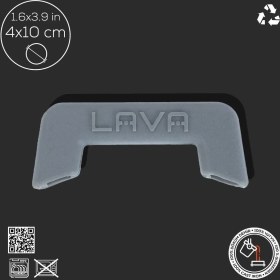 Resim Lava Döküm Silikon Sap Gri 2 Adet 30 cm Çapında Tencere ve Tava İçin Uygun Malzeme 