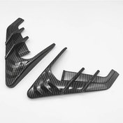 Resim Meridiangoods 2 Adet Tesla Model 3 & Y 2018-2023 Kamera Dekoratif Kapakları Carbon Fiber Dokulu Çizilmeye Dayanıklı Abs Koruyucu Kapak 