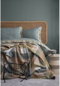 Resim Tek Kişilik Porto Olive Battaniyeli Nevresim Takımı Çok Renkli 