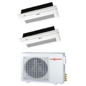 Resim Viessmann Vitoclima Multi Tek Yön Kaset 1+2 Sistem (O4F3080M2) 18+18 Btu İç 8,0 kw Dış Ünite 