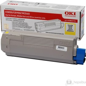 Resim Oki C5850/5950 Sarı Drum 43870021 