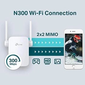 Resim TL-WA855RE, N300 Mbps Wi-Fi Menzil Genişletici, 2 Harici ve 1 Ethernet Bağlantı Noktalı Wi-Fi Güçlendirici/hotspot, Access Point Modu, Tüm Wi-Fi Yönlendiriciler ile Çalışır 