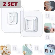 Resim Alife Ev Dekorasyon Geçmeli Klips Eşya Sabitleme Askısı 2 Set 