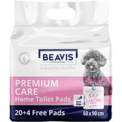 Resim Beavis Yapışkanlı Kaydırmaz Köpek Eğitim Tuvalet Çiş Pedi 60 x 90 CM 24'lü 