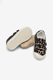 Resim Tonny Black Kız Çocuk Siyah Leopar İlk Adım Taşlı Rahat Kalıp Sneaker 