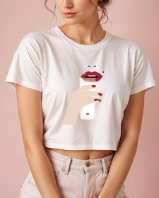 Resim Marilyn Monroe Crop Tişört 
