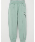 Resim Breeze Kız Çocuk Eşofman Altı Çima Dikiş Detaylı Cepli 3-7 Yaş, Su Yeşili Su Yeşili 