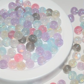 Resim 50 adet 8mm parıltılı parıltılı gevşek boncuk, takı yapımı için mükemmel, parlayan DIY bileklikler oluşturmak için ideal. Anneler Günü hediyeleri veya arkadaşlar için mükemmel. 