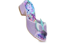 Resim Kiko Kids Unicorn Kız Çocuk Topuklu Simli Abiye Terlik Lila 