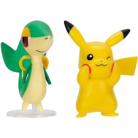 Resim Pokemon Battle 2'li Figür Seti Pikachu & Snivy Pokemon 