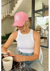 Resim Elif İç Giyim Unisex Ny Pembe Nakışlı Kep Şapka Pembe 