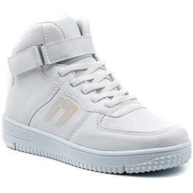 Resim Cool 0579 Çocuk Boğazlı Air Force Spor Ayakkabı - Btmk00579-beyaz-26 