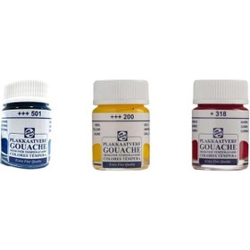 Resim Talens Guaj Boya 16 ML 3'Lü Set Çok Renkli 