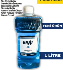 Resim GRAT Cam Suyu Antifrizi 1 Litre -20 C Kullanıma Hazır Kışlık Cam Suyu 