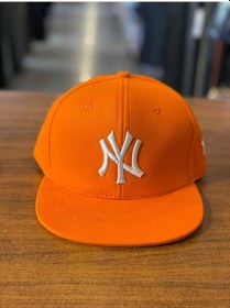 Resim Hamze Ny Yankees Turuncu Hiphop Snapback Rapper Basket Cap Şapka Turuncu 