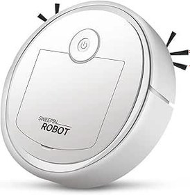 Resim Heiikiuy Robotic Vacuum Intelligent Low Noise Floor Sweeper Dust Catcher Carpet Cleaner,White 