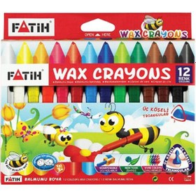 Resim Fatih Mum Pastel Boya Wax Crayon Jumbo 12 Renk 50220 
