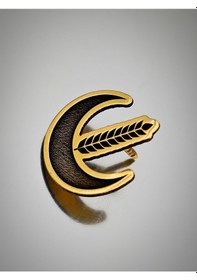 Resim Yeniden Refah Partisi Yaka Rozeti Dekope Kesim Altın 