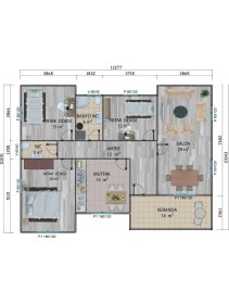 Resim Sismik Prefabrik 126 M2 Prefabrik Ev 