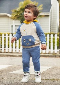 Resim Mayoral erkek bebek pullover pantolon 3 lü set 2822 - BEJ / 12 ay 