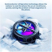 Resim Al-10 2 Kademe Cep Telefonu Soğutucu Fan Rgb Li Manyetik Tutuculu 