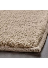 Resim Kaydırmaz Banyo Paspası Açık Bej Renk MeridyenDukkan 60x120 cm Banyo Tekstili Bej 