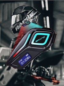 Resim Wearfitpro K08 Led Fenerli İntercom Bluetooth Motosiklet Kask Kulaklığı İntercom Kulaklık 