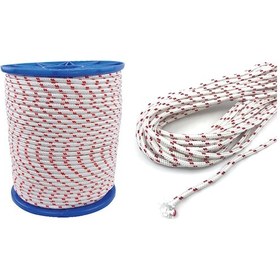 Resim İskota Halatı Gemici Salıncak Paraşüt İpi Halat 8 MM 1 M 