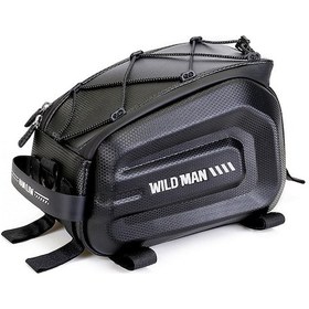 Resim Lemestar Bisiklet Arka Raf Çantası Eva Sert Kasa Elektrikli Bisiklet Yedek Çantası Sürüş Malzemeleri Sağlam Depolama Siyah 