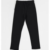 Resim Siyah Kalın Pamuklu Beli Lastikli Yan Cepli 5-6-7-8-9-10-11-12 Yaş Erkek Çocuk Eşofman Altı Mtlcc98-siyah Siyah 