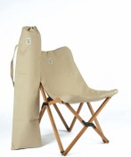 Resim BAG THE JOY AHŞAP KATLANIR MASA SANDALYE SETİ – 70*70*55 cm KAHVERENGİ - BEJ 