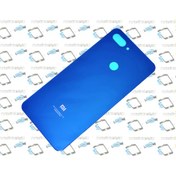 Resim Xiaomi Mi 8 Lite Arka Kapak Batarya Pil Kapağı (CAM) MAVİ 