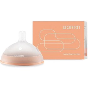 Resim Borrn Antikolik Silikon Biberon İçin Emzik Orta Akışlı 3-6 Ay Turuncu 