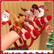 Resim 5 Adet Bayramlık Noel Saç Bandı - Noel Baba, Geyik ve Kardan Adam Süslemeli - Yumuşak Polyester Kadınlar İçin Saç Aksesuarları, Gençler ve Yetişkinler İçin Mükemmel Tatil Hediyesi, Eğlenceli Tasarım | Dayanıklı Saç Bandı, Noel Aksesuarları 