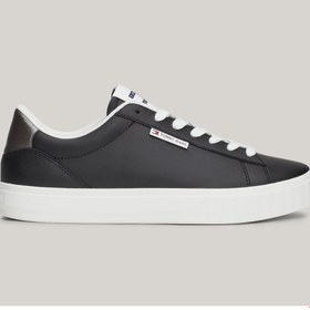 Resim Tommy Hilfiger Siyah Kadın Deri Sneaker EN0EN02686BDS 