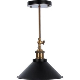 Resim Rio Riolight Retro Mafsallı Hareketli Başlık Metal Tavan Avizesi Şapka Çapı: 22CM 