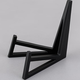 Resim 1 Adet Minimalist Fare Standı - Yüksek Dayanıklı Plastik Ergonomik Masa Düzenleyici, Kaymaz Tabanlı ve Ayarlanabilir Görüş Açısı ile Şık Siyah Oyun & Ofis Fare Tutucu, Ev ve Çalışma Alanı Organizasyonu İçin 