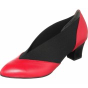 Resim Costo Shoes 45 Numara KDR1914 Kırmızı Siyah Lastikli Rahat Geniş Kallıp Büyük Numara Ayakkabı 
